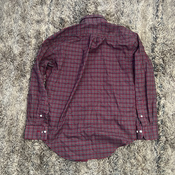 Lauren Ralph Lauren:Men's Plaid Ultraflex Performance Dress Shirt - Picture 4 of 4